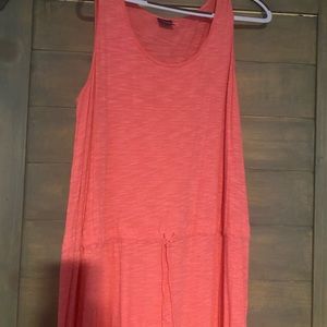 Faded Glory coral maxi length sleeveless dress